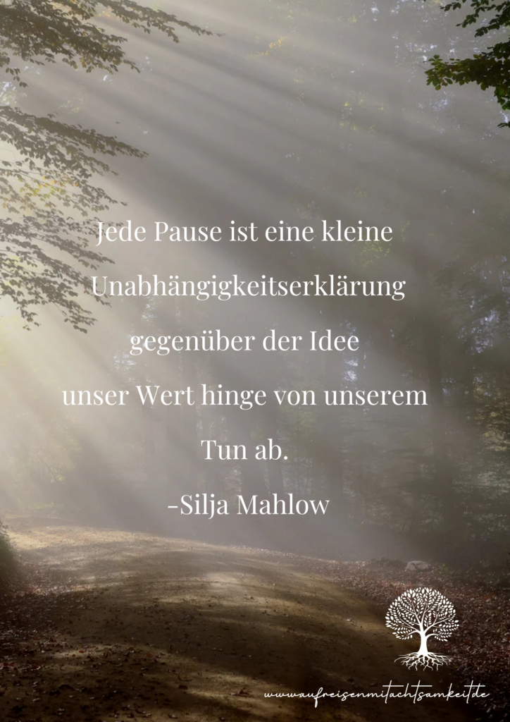 Spruch Tun und Sein